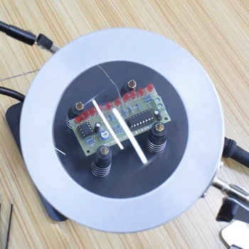 NEWACALOX 5X USB Magnifier Sudare Lupe Mana a Treia Instrument de Lipit mână de ajutor de Pliere Lampă de Masă Instrument Lupă