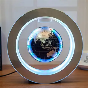 LED Plutitoare Pământ Lumina de Noapte Glob Magnetic Levitation Lampa Noutate de 4 inch Planeta Minge pentru Copii Pentru Copii Harta Lumii engleză