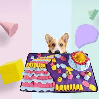 Câine De Companie Sniffing Mat Puzzle Câine Jucărie Animale De Companie Snack Alimentare Mat Joc Interactiv De Formare Pătură Sforăi Formare Mat