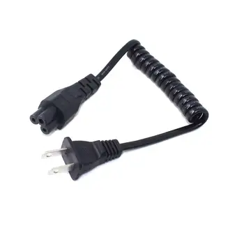 10A 250V Retractabil Cablu de Alimentare, NEMA 1-15P Să IEC60320 C5 Ultra Scurt Extensia de Primăvară Cablu AC Cablu de Alimentare
