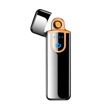 Drăguț Brichetă Reîncărcabilă Touch Sensing mai Ușoare de Încărcare USB Mini Bricheta Windproof Electronice Bricheta Rece Bricheta