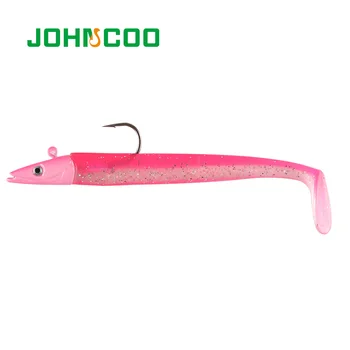JOHNCOO 2 buc de Pescuit Nada Jiging Moale Pește Momeală 12cm 15g Shad Swimbaits Plastic Moale Momeala Pasca Bas de Pescuit