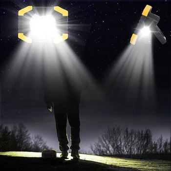 Cele mai multe LED-uri Luminoase Portabil COB Lumina de Lucru Reglabil Lanterna Proiector Proiector rezistent la apa USB Solare Reincarcabile Camping