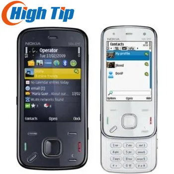 Rus suport tastatura Nokia N86 original deblocat GSM 3G WIFI GPS 8MP telefon Mobil Alb-Negru Renovat transport gratuit