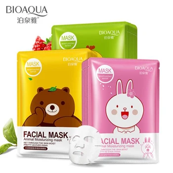 BIOAQUA 18Pcs Masca de Mătase Prot Melci Esența Masca Faciala de Îngrijire a Pielii de Hidratare cu Ulei de Control coreeană Cosmetice Masca Foaie