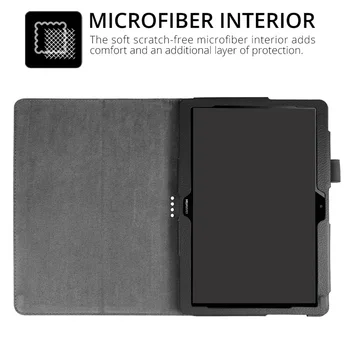 Flip-Protectie Mata Litchi Piele PU Caz Pentru Samsung Galaxy Tab 3 10.1 inch P5200 P5210 P5220 GT-P5200 Tableta caz+Film+Pen