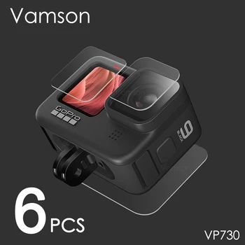 Vamson pentru Gopro Hero 9 Negru Temperat Pahar Ecran Protector Obiectiv Folie de Protectie pentru Go pro 9 Accesorii aparat de Fotografiat VP730
