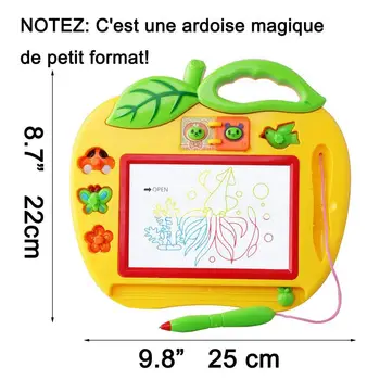 Magic Slate Culoare Format Mic cu Timbre, Jucărie pentru Fată și Băiat de 18 Luni, Mini-Jocuri pentru Copii de 2 și 3 Ani - C