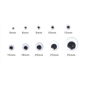 600Pcs/set Mix Dimensiune autoadezive Ocular Papusa Accesorii 6-35mm Plastic Meserii DIY Ochii pentru Papusa Animal Urs Jucărie Umplute Piese
