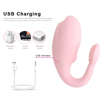 10 Viteze Wireless Vibrator Jucării pentru Adulți Pentru Cupluri USB Reîncărcabilă Vibrator punctul G Stimulator Dublu Vibratoare jucarii Sexuale Pentru Femei