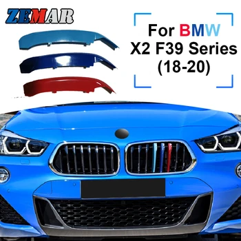ZEMAR 3pcs ABS Pentru BMW X2 F39 Seria 2018 2019 2020 Masina de Curse Grila Benzi Tapiterie Clip M Putere de Performanță Accesorii