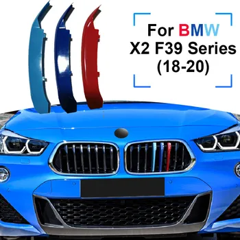 ZEMAR 3pcs ABS Pentru BMW X2 F39 Seria 2018 2019 2020 Masina de Curse Grila Benzi Tapiterie Clip M Putere de Performanță Accesorii