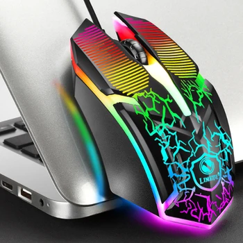 Moda Mouse si tastatura de Gaming cu Fir tastatură cu iluminare tastatura Gamer kit 3200PDI Silent Mouse de Gaming Set Pentru PC, Laptop
