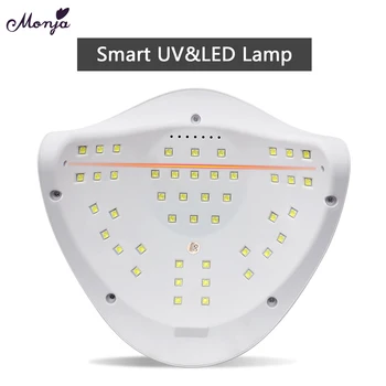 80W LED UV Lampa Unghii Uscător de 45 Buc Led-uri de Gel Polish Rapid de Întărire de Unghii Lampa Smart Auto Senzor Timer Unghii Manichiura Instrument