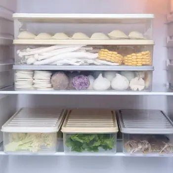 Frigider De Păstrare A Alimentelor BoxRefrigerator Congelator Legume Fructe Bucătărie Cutie De Depozitare Pentru Blaturi De Bucătărie, Dulapuri