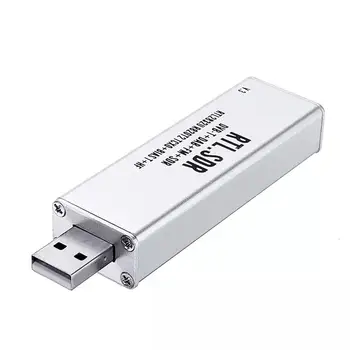 0.5 ppm TCXO RTL DST Receptor 0.1 MHz-1.7 GHz USB RTL-SDR Dongle R820t2 TCXO SMA MJZSEE A300U Tester -Argint