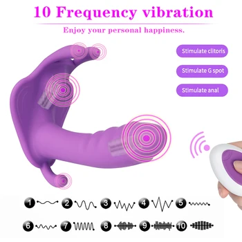 Leten fluturas Portabil Rabbit Vibrator Wireless de Control de la Distanță Vibrator Pantalon Vibrator Pentru Femei Masturbator Erotic Sex Toy