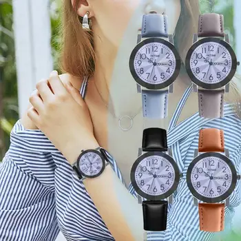 PU Curea din Piele Cuarț Ceas Femei Bărbați Floare de Imprimare Dial Analog Ceas de mână Ceas de Afaceri de Femei Ceas 2019 reloj mujer Nominală