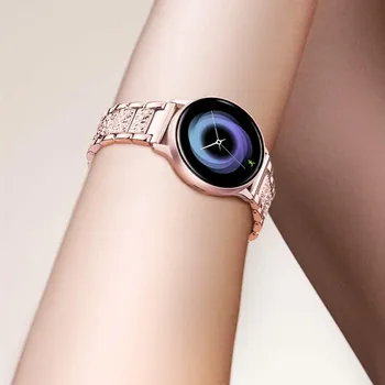 Bijuterii Bling Brățară de Metal Pentru Samsung Galaxy Watch 3 Active 2 44mm 40mm Trupa Huawei Watch GT 2 Curea De Viteze S3 Amazfit Gtr
