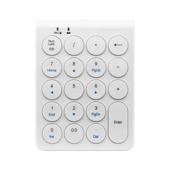 Mini fără Fir Bluetooth Tastatura Numerică pentru IPad Rotund Tastelor Tastatura Numerică Tastatura Numerică pentru Registru de Numerar Finanțe Tastatura
