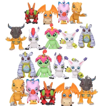 9pcs/set Anime Digital Digimon breloc Figura Jucării AGUMON GERYMON Personaj Digital pandantiv din PVC Figura Jucarii Model 4-5cm