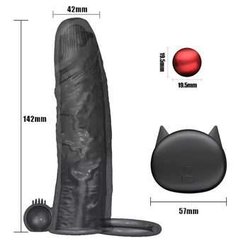 Vibratoare Penis Inele de sex Masculin Castitate Inel de Penis Jucarii Sexuale pentru Bărbații cu Penisul Vibrator Wireless de Control de la Distanță Vibrator pentru Bărbați deget inel
