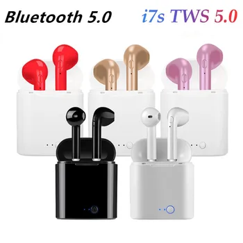 I7s TWS Bluetooth Căști fără Fir, Căști Cu Microfon Sport rezistent la apa Cască de Încărcare Cutie Pentru Telefon PK i9s i12