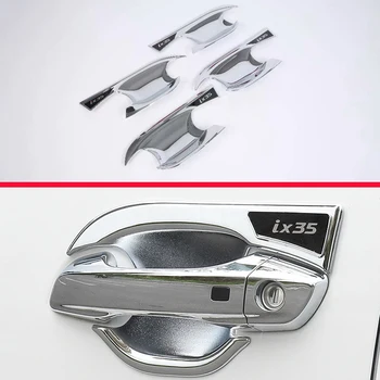 Pentru Hyundai ix35 2018 2019 ABS Cromat Mâner de Ușă Capac Castron Cupa Cavitatea Trim Introduce Prinde Turnare Garnitura