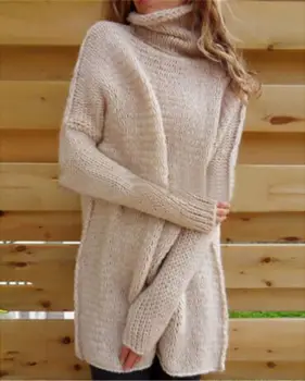 2018 toamna iarna fierbinte de vânzare de bază femei pulovere de calculator tricotate solid pulovere lungi guler confortabil de sex feminin pulovere