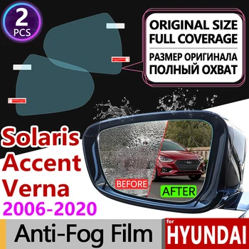 Pentru Hyundai Solaris Verna Accent 2006~2019 MC RB HC Acoperire Completă Anti Ceață Film Oglinda Retrovizoare Accesorii Auto 2011 2017 2018