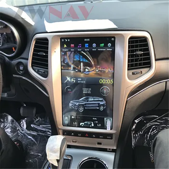 Android 9.0 4+128G PX6 Verticale Tesla Cu DSP Carplay Auto Multimedia Player Pentru Jeep Grand Cherokee 2010 - 2019 Navigare GPS
