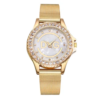 Brand de lux DqG Femei Pentru Ceasuri de Personalitate romantică înstelat Smiley Ceasuri de mână Stras Doamnelor Ceas relojes mujer