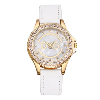 Brand de lux DqG Femei Pentru Ceasuri de Personalitate romantică înstelat Smiley Ceasuri de mână Stras Doamnelor Ceas relojes mujer
