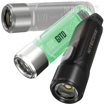 INCARCATOR TIKI GITD Mini Futurist Cheie Lanț LAMPA Strălucire În Întuneric Versiune USB Reîncărcabilă KeyLight Poket EDC Lampa cu Lumina de Călătorie
