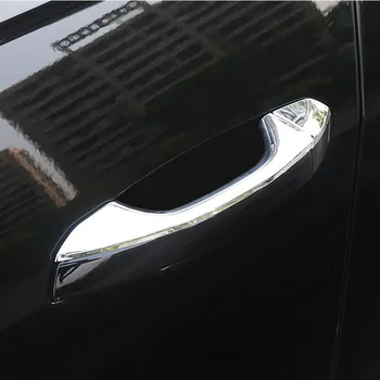Fibra de Carbon de Culoare Mânerului Exterior al Portierei Paiete Decor Acoperi Autocolante Trim 8Pcs Pentru Audi A6 C8 2019 ABS Styling Auto