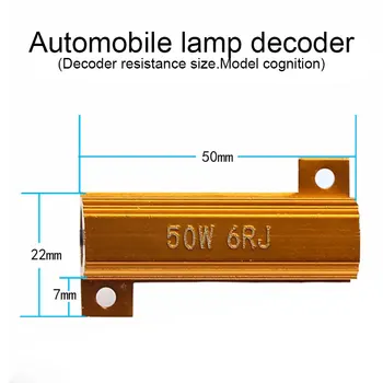 4× 50W 7443 WY21W W21W 7440 P21/5W 1157 P21W 1156 PY21W Semnal de Lumină Rezistor de Sarcină pentru a Repara erorile de Bec LED Canceller Decodor Condensator