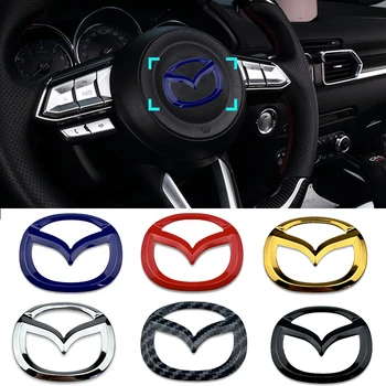 Volan masina Autocolante Pentru Mazda Logo-ul Styling Atenza Axela CX4 CX5 Insigna Decalcomanii Interior Auto Decor Chic Emblema Decal