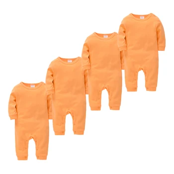 Honeyzone Copilul Traverse Complet Maneca Bumbac Nou Bron Vara de Îmbrăcăminte pentru Sugari 0-18Month Solid Salopetă pentru Copii de Dormit Pijamale bebe