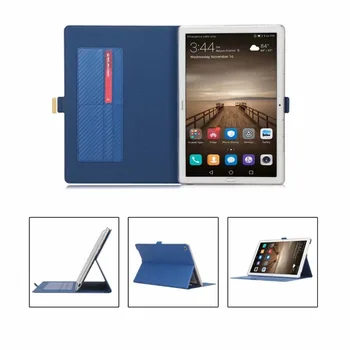 Premium din Fibra de Carbon Caz pentru Huawei Mediapad M5 10 Pro 10.8 inch CMR-W09 Cover Stand Smart case pentru Huawei Mediapad M5 10.8