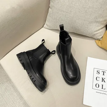 2020 Lux Chelsea Cizme Femei Ghete Iarna Pantofi Platforma Glezna Cizme Aluneca pe Designer de Brand Femeie Bărci Plus Szie 42 43