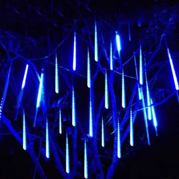 Copac de Anul nou de Gradina LED Decor de Lumină în aer liber rezistent la apa de ploaie de Meteoriți Ploaie de Vacanță Șir Lumina De Craciun Petrecere de Nunta