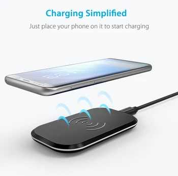 CHOETECH Încărcător Wireless 10W 3 Bobine de Poziție Liberă Qi Wireless Charging Pad Pentru iPhone 12 XS X 8 Fast Charger pentru Samsung S10 9