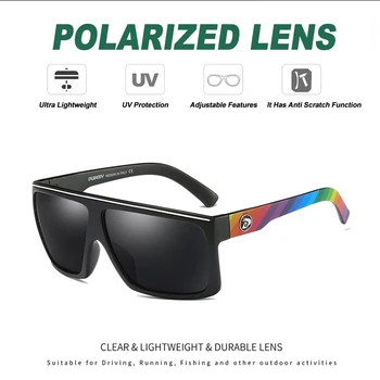 DUBERY Supradimensionate Polarizat ochelari de Soare pentru Barbati Oglindă UV400 Conducere Nuante de sex Masculin Mens Retro Ochelari de Soare Brand Design Pătrat Oculos