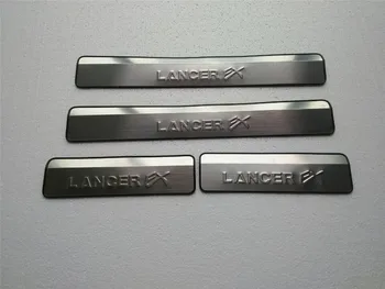 Accesorii auto din oțel inoxidabil, Placă de Uzură/Pragului de Ușă Door Sill pentru perioada 2010-2019 Mitsubishi Lancer/Lancer X/Lancer Evo Car styling