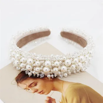 Perle Moda Femei Hairband Cristal De Mireasa Tiara Coroana De Păr De Nunta Petrecere Bal Caciula Accesorii