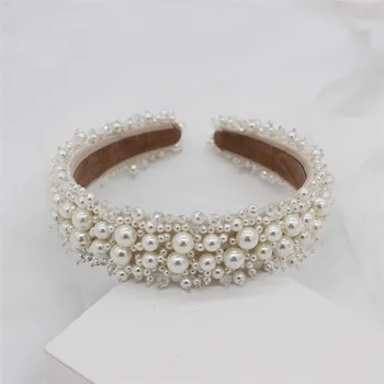 Perle Moda Femei Hairband Cristal De Mireasa Tiara Coroana De Păr De Nunta Petrecere Bal Caciula Accesorii