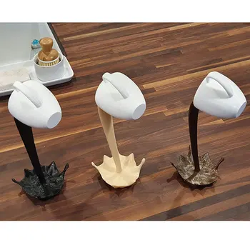 Plutitoare Vărsat Ceașca de Cafea Sculptura Bucătărie Decor Deversând Magic Turnarea Splash Meserii Decor Figurine & Miniaturi WWO