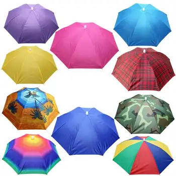 În aer liber de Utilitate Pliere Umbrelă de Soare Capac Elastic Banded Cules Umbrelă, Pălărie, Umbrelă de Soare, Pescuit, Camping Pălărie R4S2