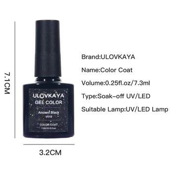 ULOVKAYA 2 buc/Set Paiete Gel lacul de Unghii Pentru Manichiura Soak Off Nails Art UV Gel Lac Semi Permant de Bază Top Coat Lac