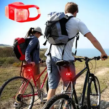 În aer liber, biciclete de munte fața lampa lampa spate silicon lampa lampa de casca de biciclete lumina de avertizare Bike Light Set accesorii pentru biciclete